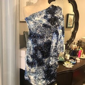 ISSUE💎 NEW YORK size S 💎mini dress one shoulder NWOT
